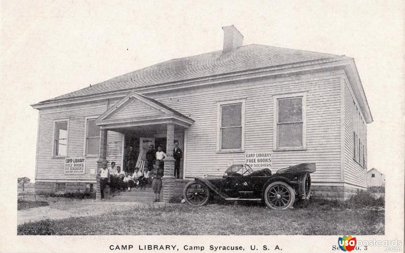 Pictures of Camp Syracuse, New York: Camp Library