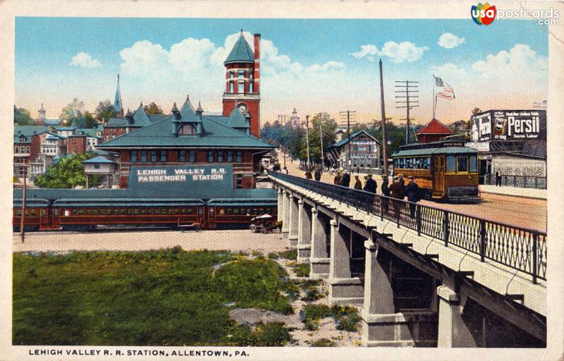 Pictures of Allentown, Pennsylvania: Lehigh Valley R. R. Station