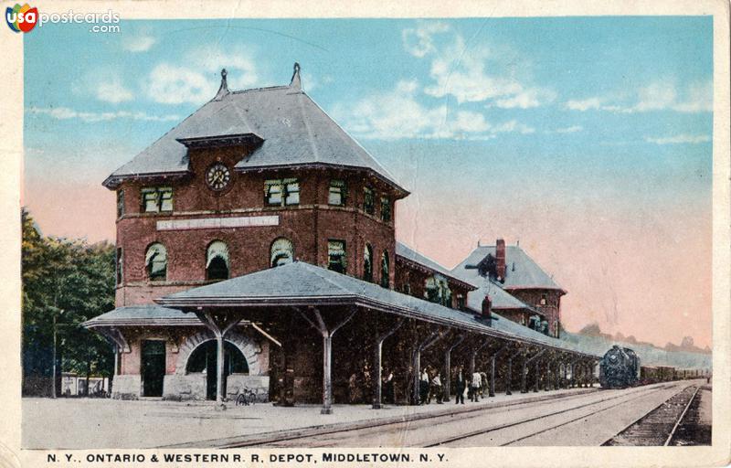 Pictures of Middletown, New York: N. Y. Ontario & Western R. R. Depot