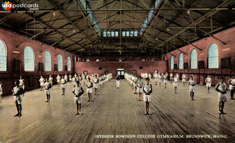 Pictures of Brunswick, Maine: Interior Bowdoin College Gymnasium