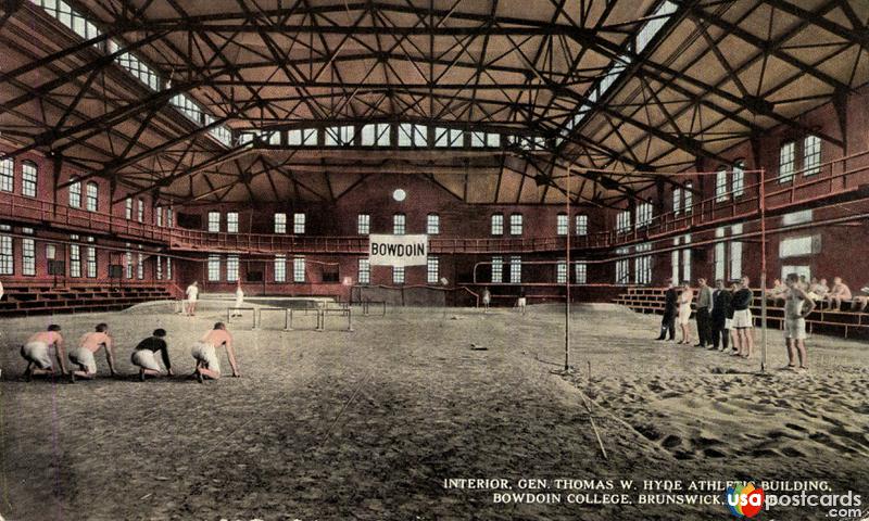 Pictures of Brunswick, Maine: Interior, Gen. Thomas W. Hyde Athletic Building. Bowdoin College