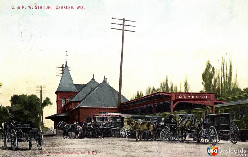 Pictures of Oshkosh, Wisconsin: C. & N. W. Station