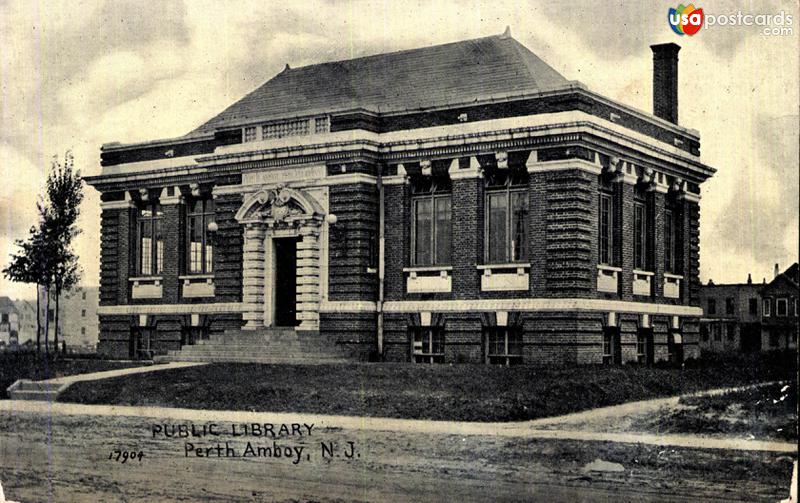 Pictures of Perth Amboy, New Jersey: Public Library