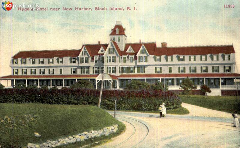 Pictures of Block Island, Rhode Island: Hygeia Hotel near New Harbor