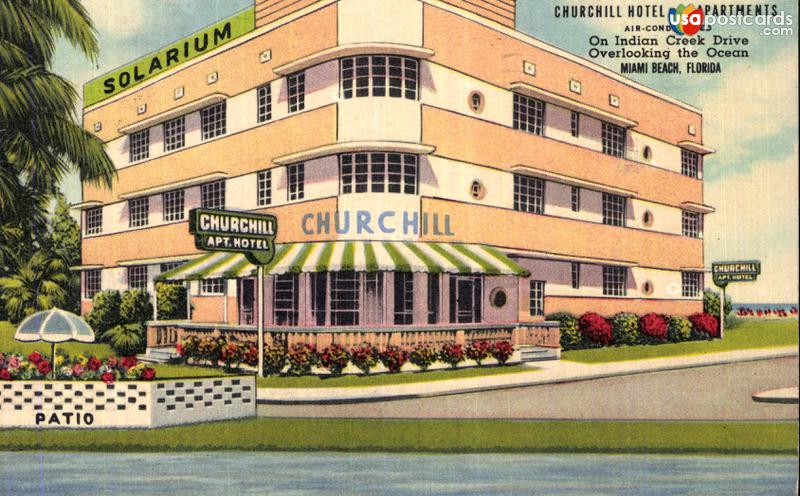 Pictures of Miami Beach, Florida: Churchill Hotel and Apartments