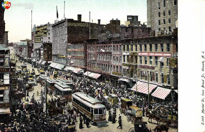 Pictures of Newark, New Jersey: Market St., from Broad St.