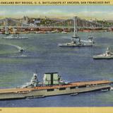 San Francisco-Oakland Bay Bridge, U. S. Battleships at Anchor