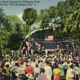 Enjoying Open Air Band Concert in Williams Park