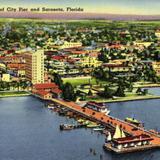 Aerial View of City Pier and Sarasota