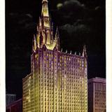 The Chicago Temple Building by Night