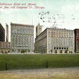 Auditorium Hotel and Annex. Michigan Ave. and Congress Str.