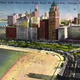 Oak Street Beach Where Lake Shore Drive Meets North Michigan Ave.