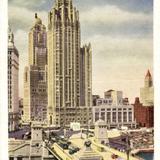 The Tribute Tower and Michigan Avenue Bridge