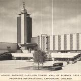 Court of Honor, Showing Carillon Tower, Hall of Science