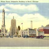 Chicago Avenue Water Tower (Palmolive Building in Rear)