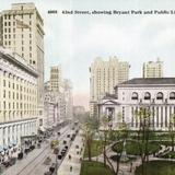 42nd. Street, showing Bryant Park and Public Library