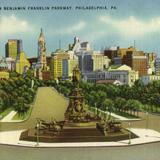 City Skyline from Benjamin Franklin Parkway