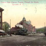 Empire State Express passing through the streets