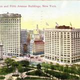 The Flat Iron Building and Fifth Avenue Buildings