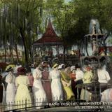 Band concert, midwinter evening, City Park