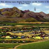 Fort Bliss, showing Logan Heights Cantonment and Mt. Franklin in background