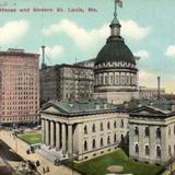 Historic Court House and Modern St. Louis