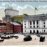 Market Square, showing Turks Head Building and Post Office