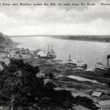 Mississippi River and Natchez, as seen from the Bluffs