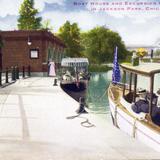 Boat House and excursion steamers in Jackson Park