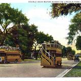 Double deck motor busses on Lincoln Park Drive