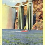 Upstream Face and Intake Towers, Boulder Dam