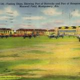 Visiting Ships, Showing Part of Barracks and Part of Hangars