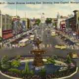 Dexter Avenue Looking East, Showing State Capitol