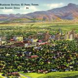 View of downtown El Paso, from the Scenic Drive