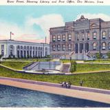 River front, showing Library and Post Office